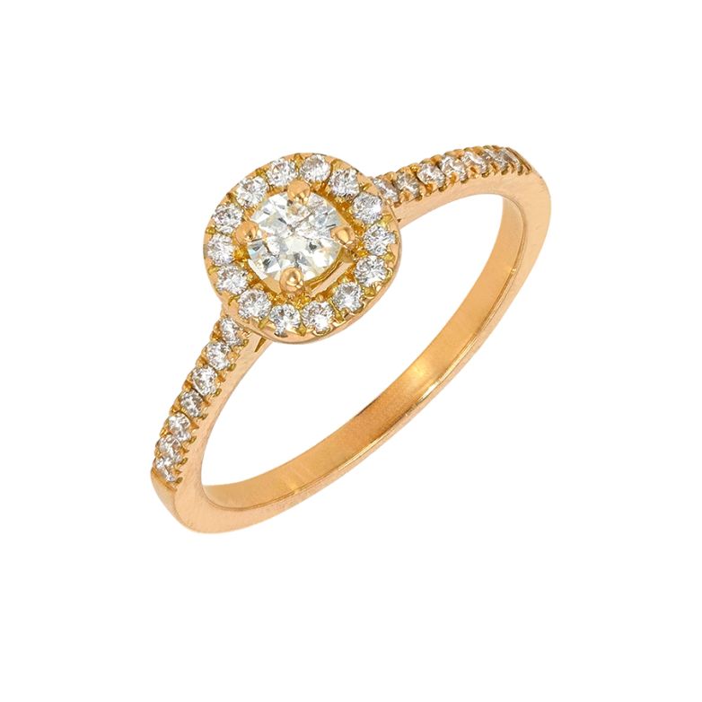 Bague diamants 0.48 carat or jaune 2.76g Comme neuf -  reconditionné disponible sur Gemme Les Bijoux